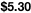 $5.30