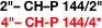 2"– CH–P 144/2" 